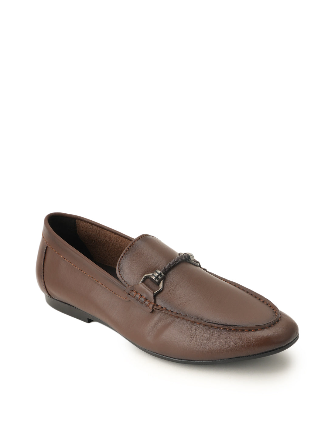 Men's Tan Leather Casual Loafers