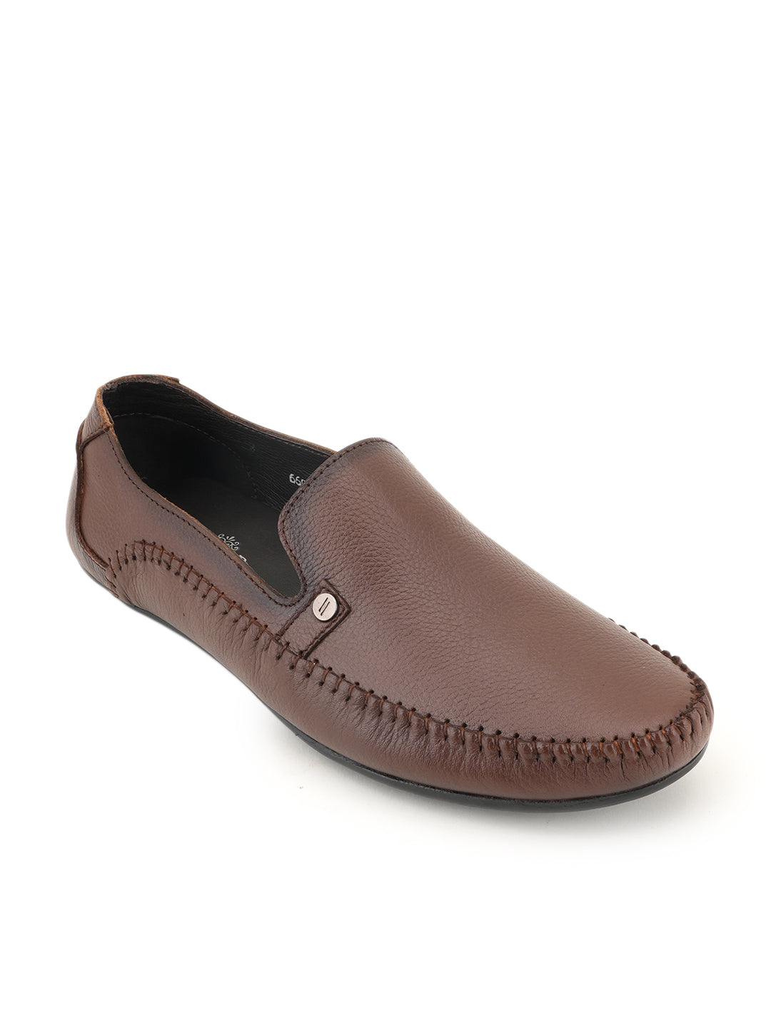 Men's Tan Leather Casual Loafers