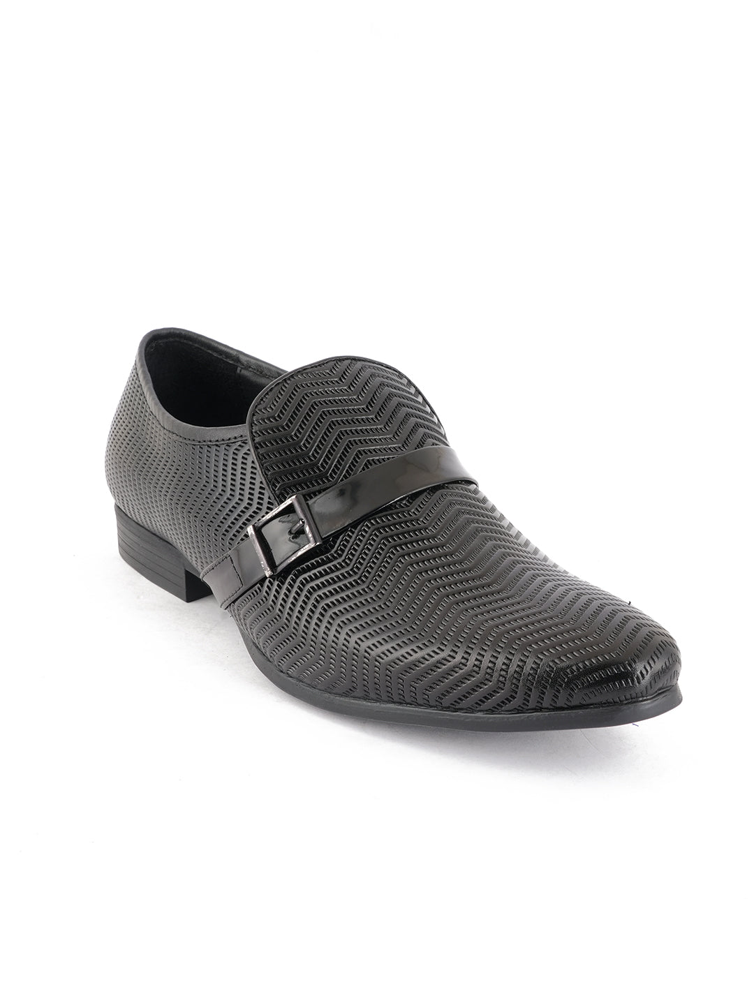Black Men Leather Formal Moccasin Shoes