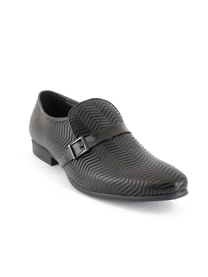 Black Men Leather Formal Moccasin Shoes