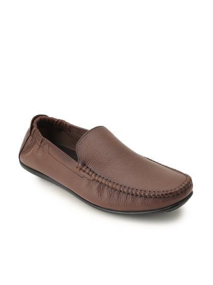 Men's Tan Leather Casual Loafers
