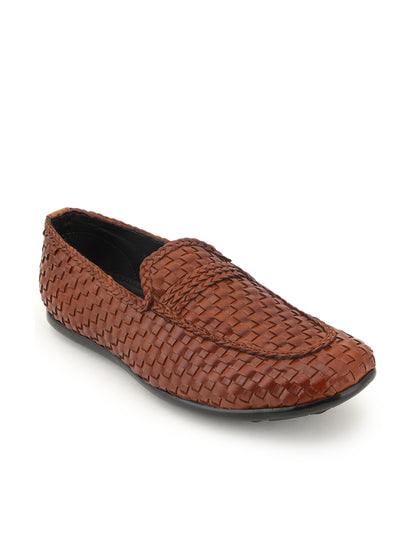 Men's Tan Leather Casual Loafers