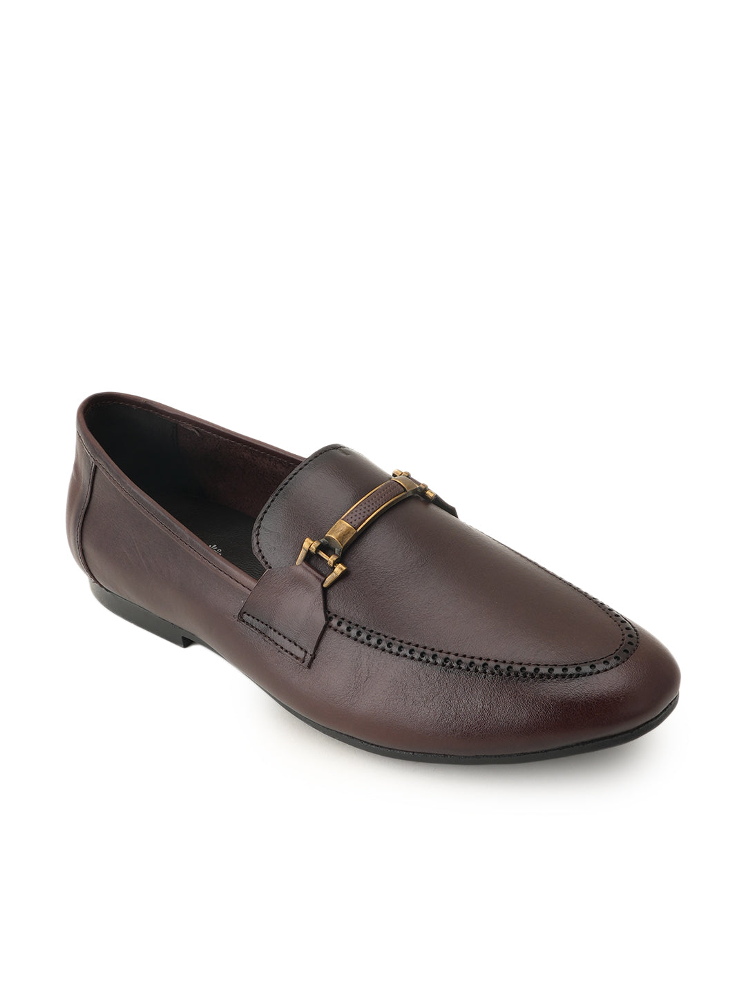 Men's Cherry Leather Casual Loafers