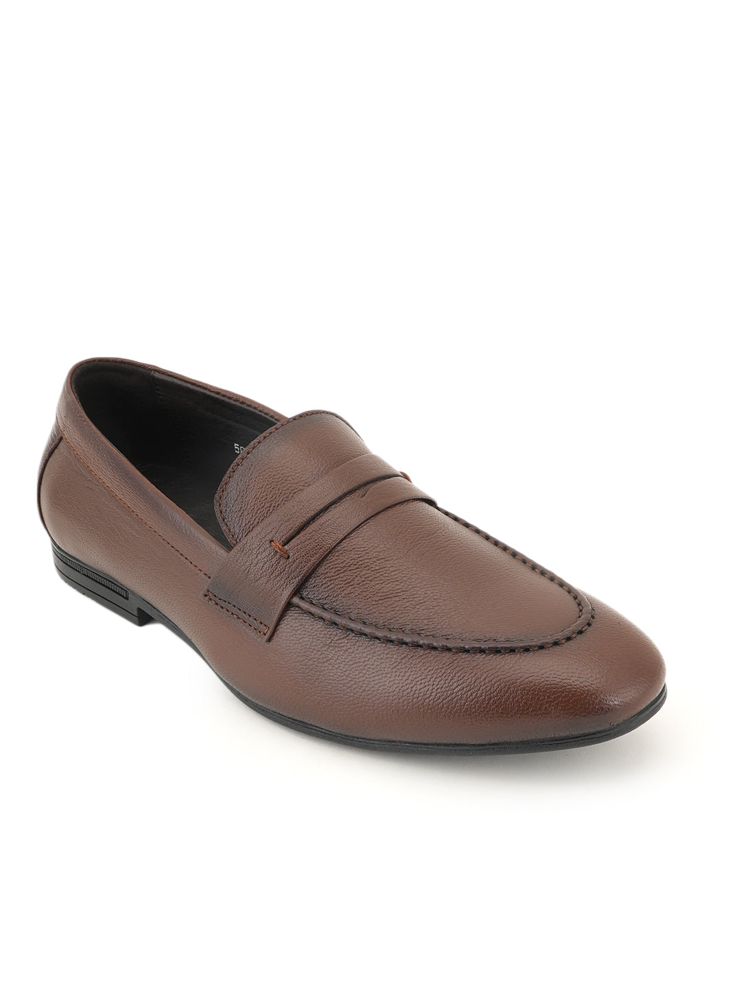 Men's Tan Leather Casual Loafers
