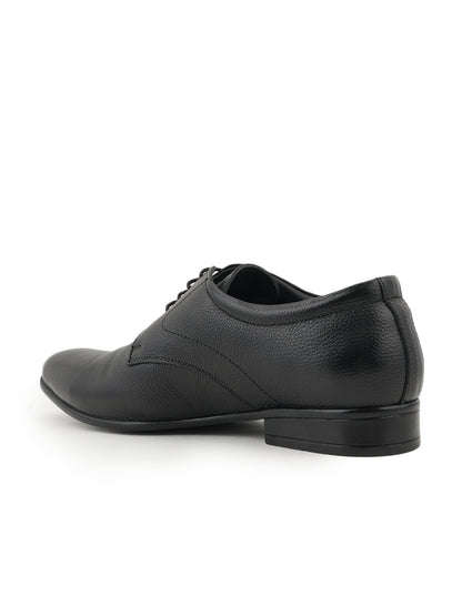 Black Men Leather Formal Derby Shoes