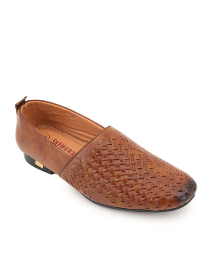 Men's Tan Casual Slip On Loafers