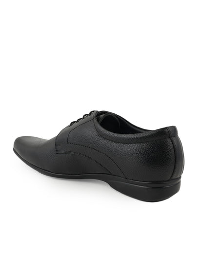 Black Men Leather Formal Derby Shoes