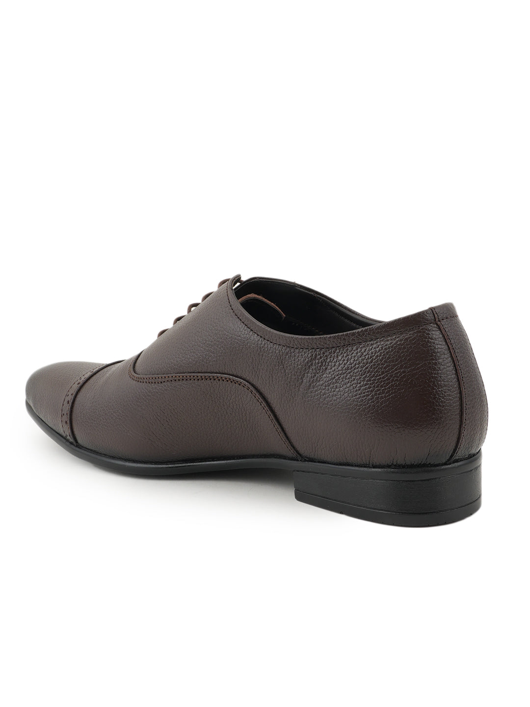 Brown Tan Lace Up Men Leather Formal Oxford Shoes