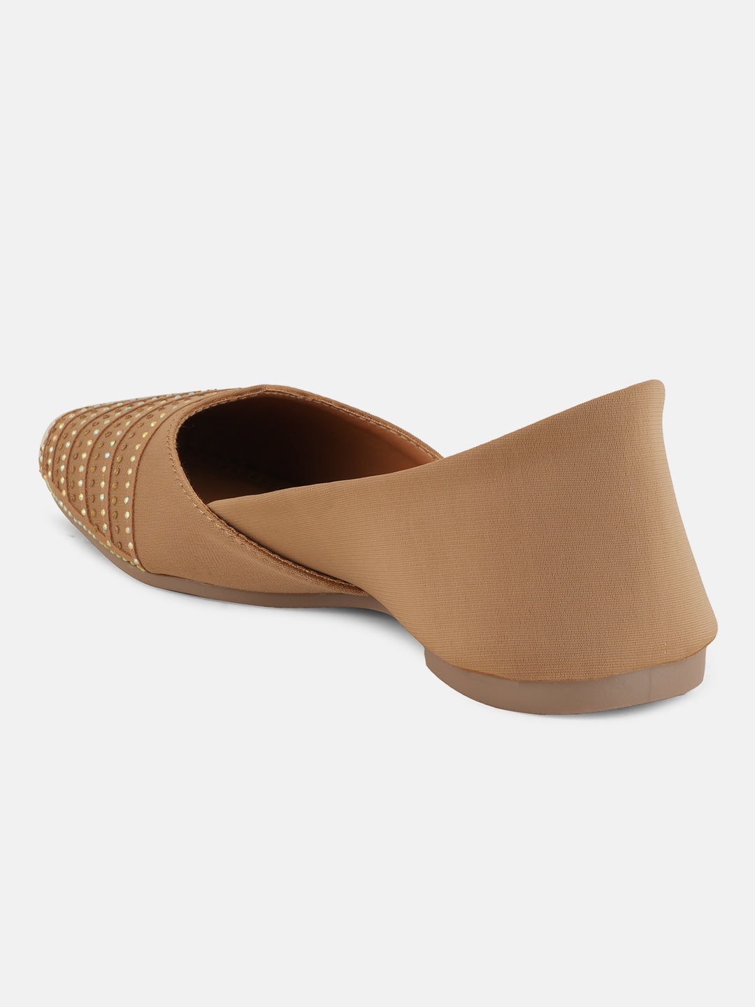 Style Shoes Designer Ethnic Embellished Square Toe Mojaris/Jutti For Women and Girls
