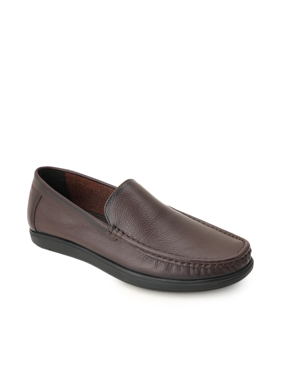 Men's Brown Leather Casual Loafers