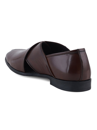 Brown Micro Upper Peshawari Sandals for Men