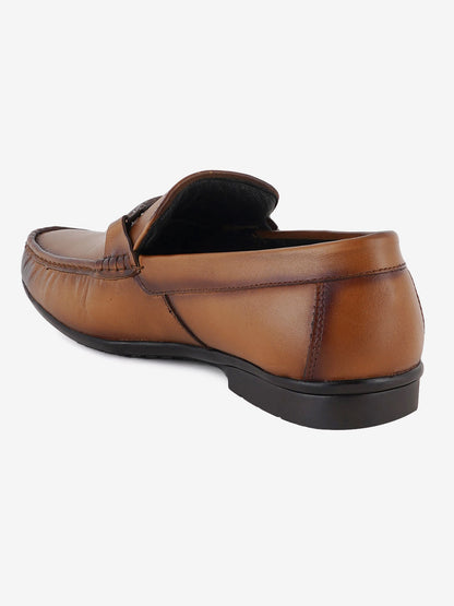 Men's Tan Leather Casual Loafers