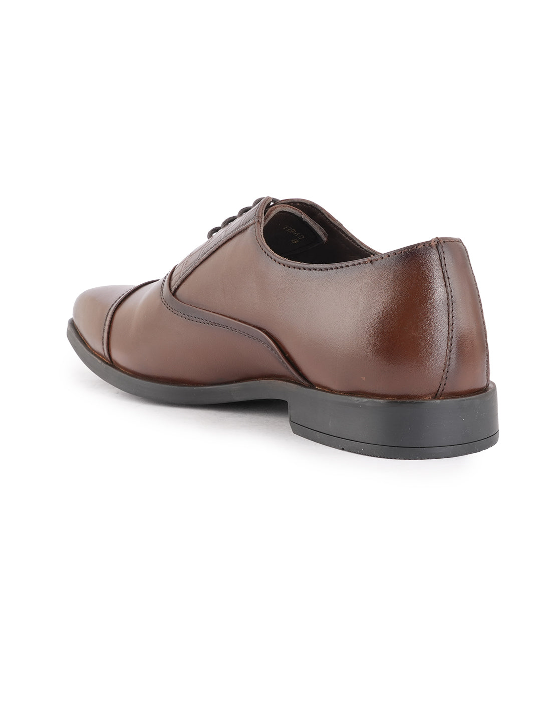 Brown Tan Lace Up Men Leather Formal Oxford Shoes