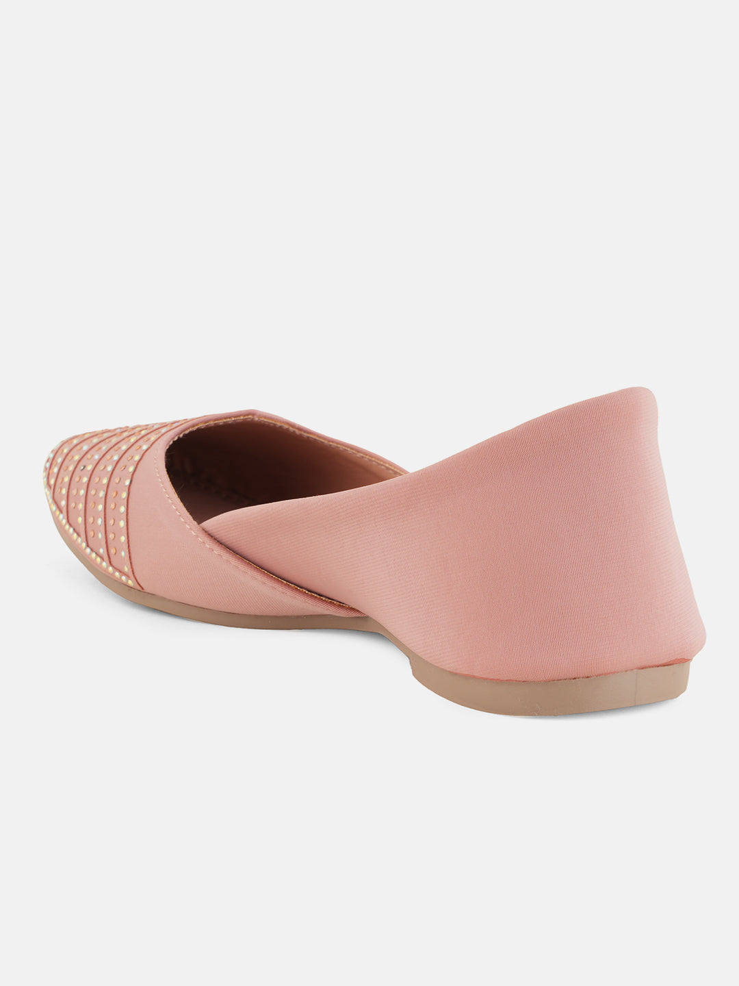Style Shoes Designer Ethnic Embellished Square Toe Mojaris/Jutti For Women and Girls