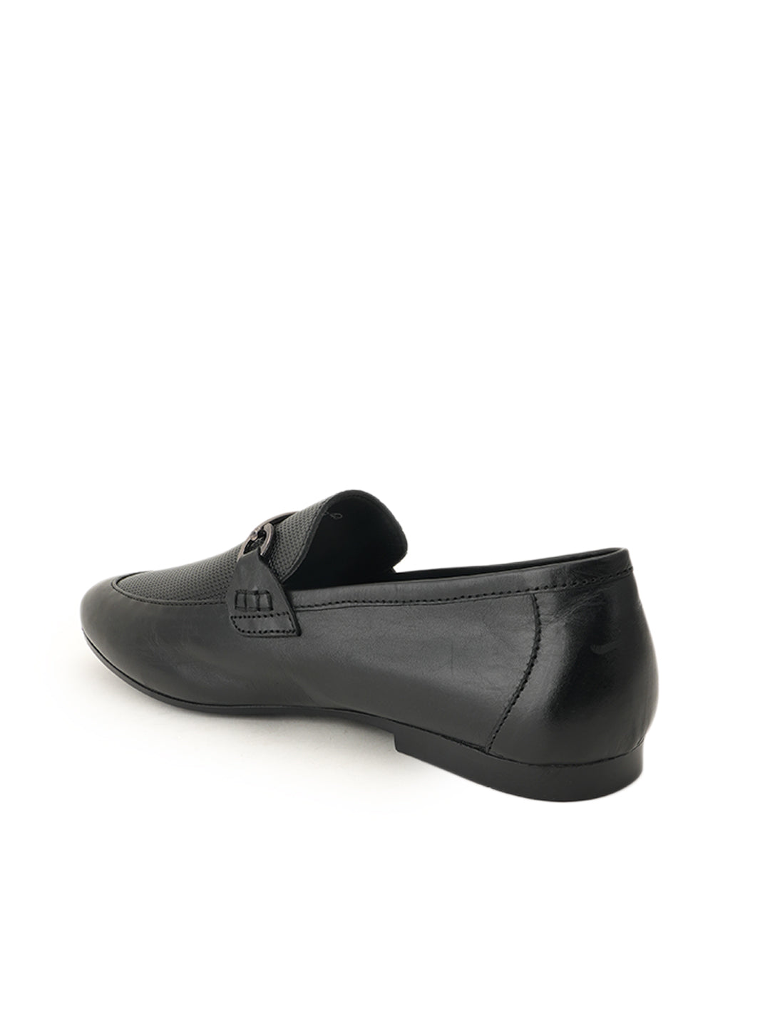 Style Shoes Delhi  Men's Black Leather Casual Loafers