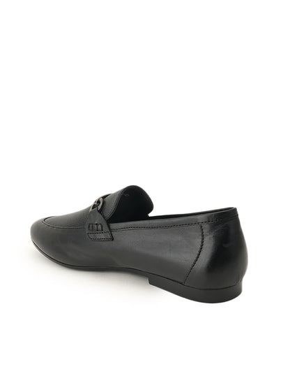 Style Shoes Delhi  Men's Black Leather Casual Loafers