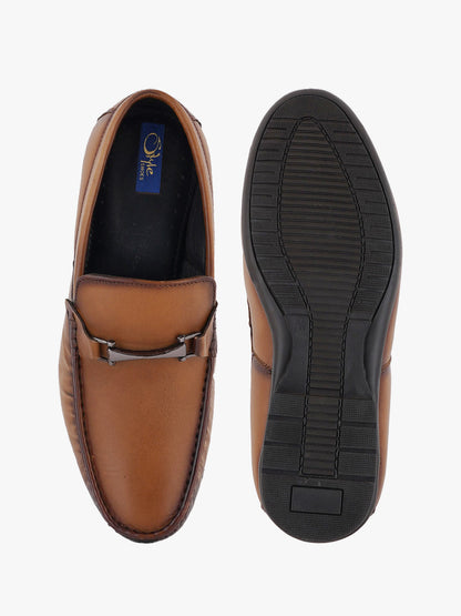 Men's Tan Leather Casual Loafers