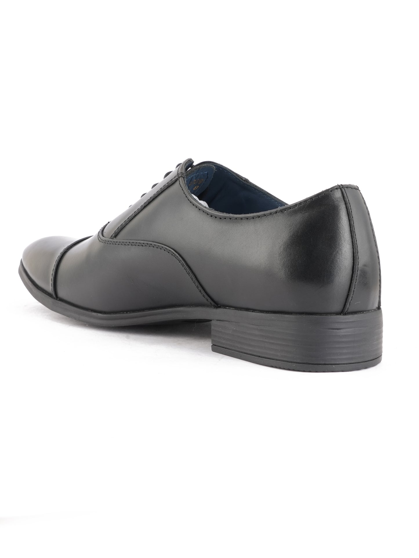 Black Lace Up Men Leather Formal Oxford Shoes