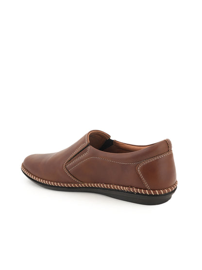 Men's Tan Casual Slip On Loafers