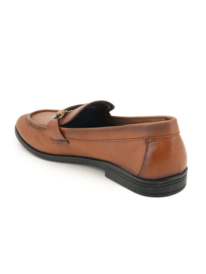 Men's Tan Leather Casual Loafers