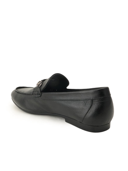 Men's Black Leather Casual Loafers