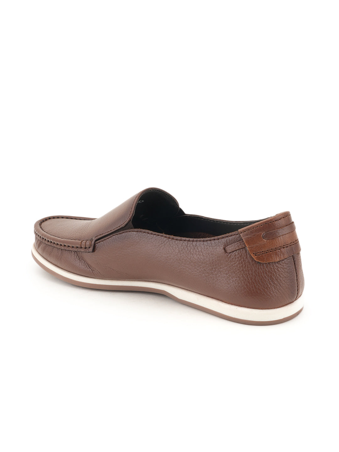 Men's Tan Leather Casual Loafers
