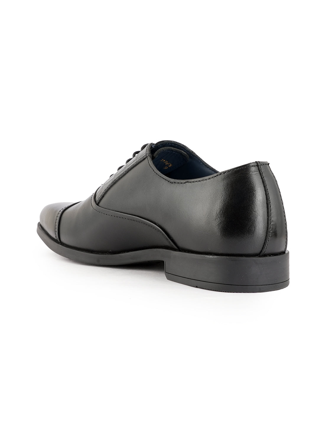 Black Lace Up Men Leather Formal Oxford Shoes