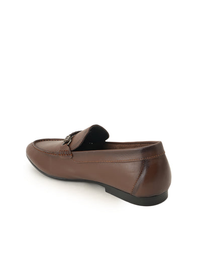 Men's Tan Leather Casual Loafers
