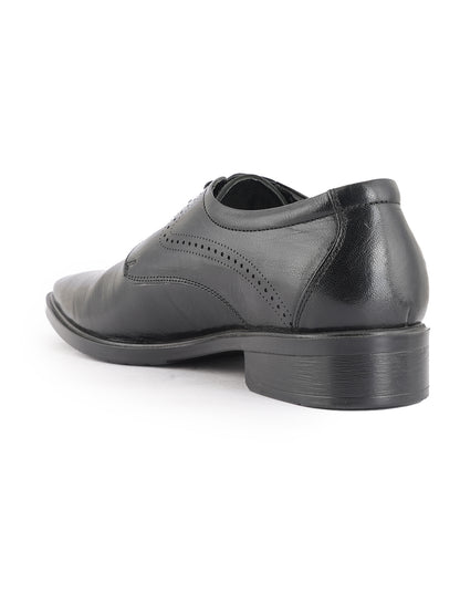 Black Men Leather Formal Derby Shoes