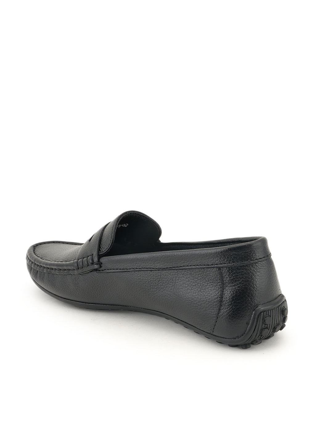 Men's Black Leather Casual Loafers