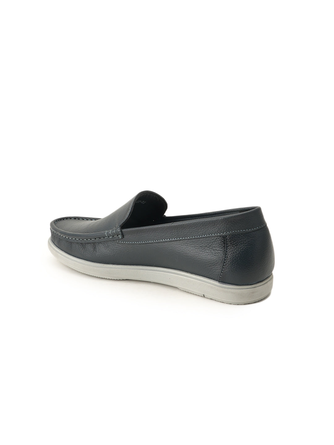 Men's Blue Leather Casual Loafers