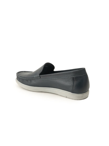 Men's Blue Leather Casual Loafers