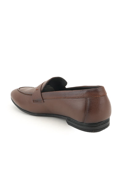 Men's Tan Leather Casual Loafers