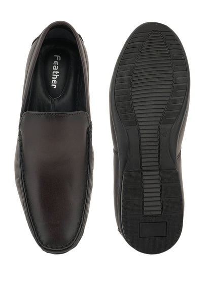 Men's Brown Leather Casual Loafers