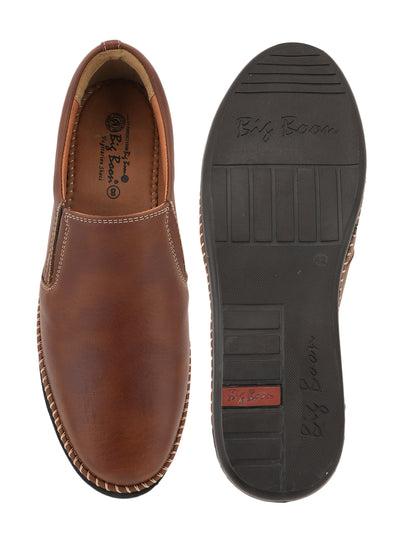 Men's Tan Casual Slip On Loafers
