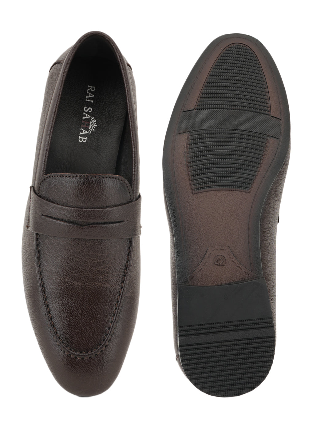 Men's Brown Leather Casual Loafers