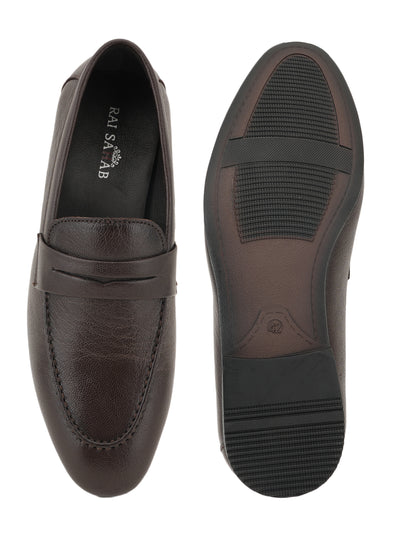 Men's Brown Leather Casual Loafers