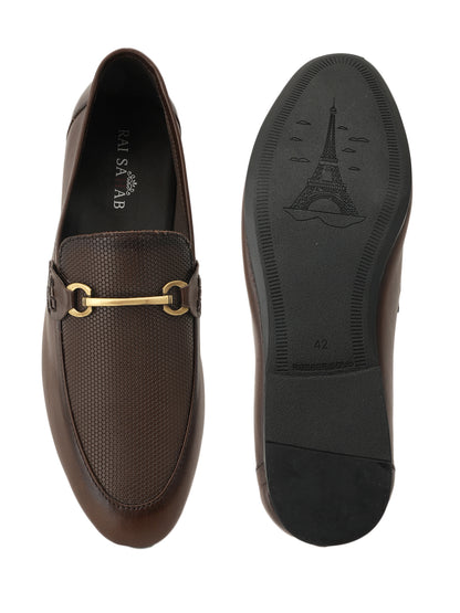 Men's Brown Leather Casual Loafers