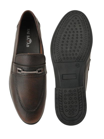 Men's Brown Leather Casual Loafers