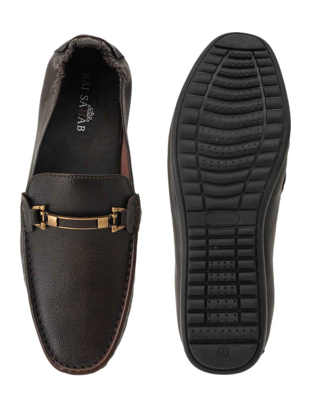 Men's Brown Leather Casual Loafers