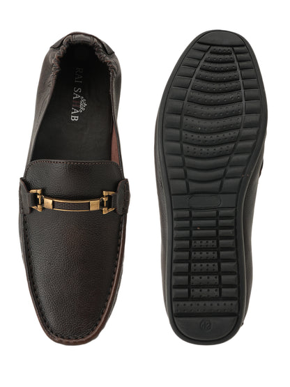 Men's Brown Leather Casual Loafers
