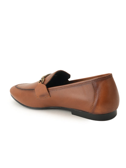 Men's Tan Leather Casual Loafers