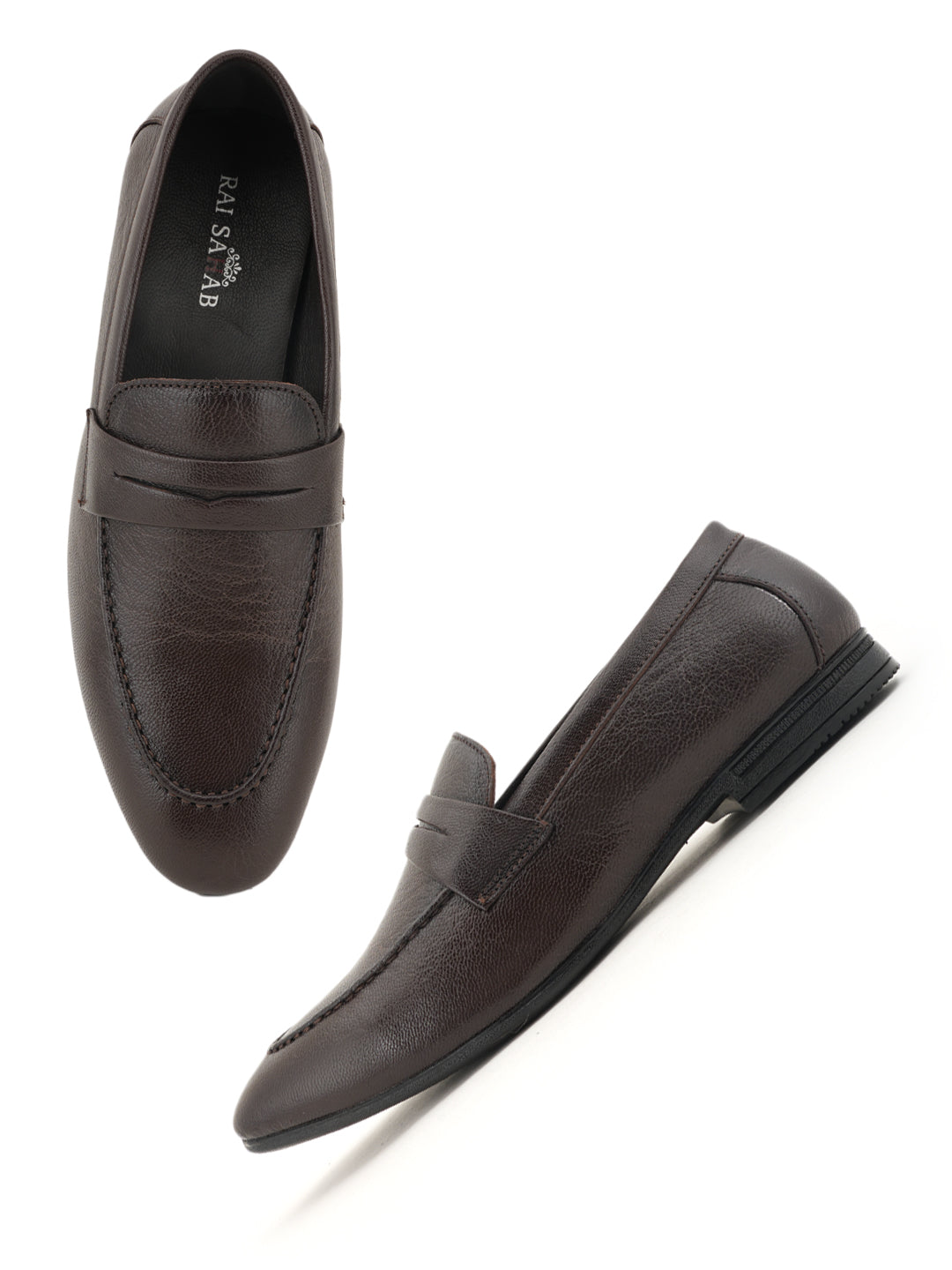 Men's Brown Leather Casual Loafers