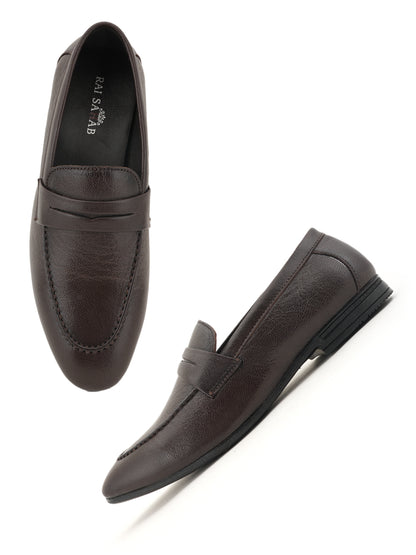 Men's Brown Leather Casual Loafers