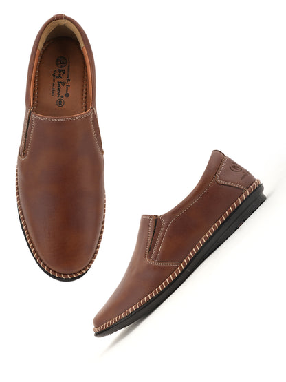 Men's Tan Casual Slip On Loafers
