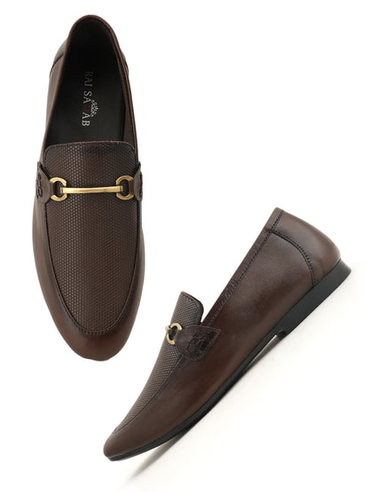 Men's Brown Leather Casual Loafers