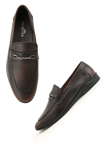Men's Brown Leather Casual Loafers