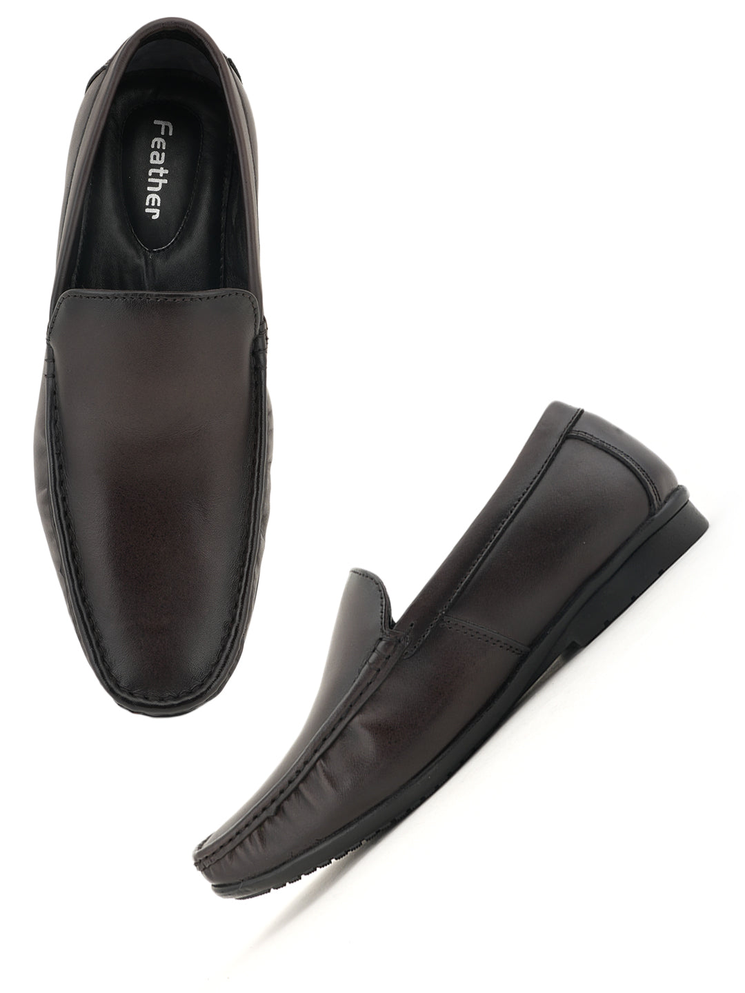 Men's Brown Leather Casual Loafers