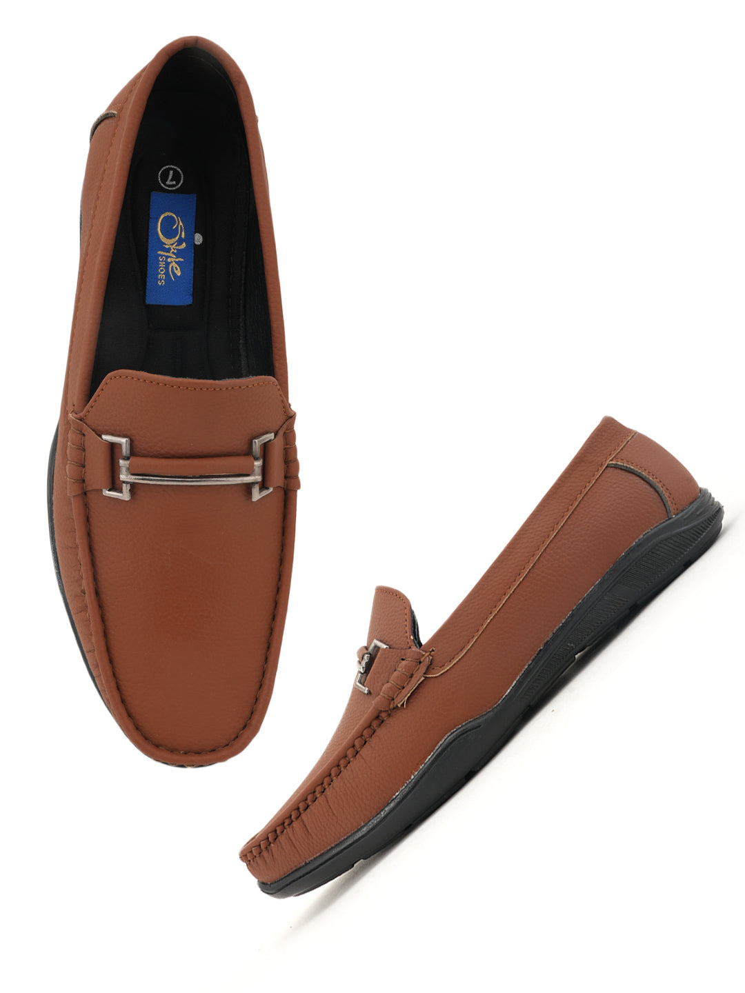 Men's Tan Casual Slip On Loafers