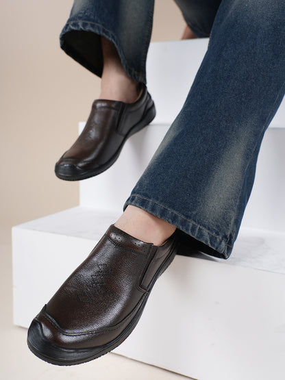 Men's Brown Leather Casual Shoes